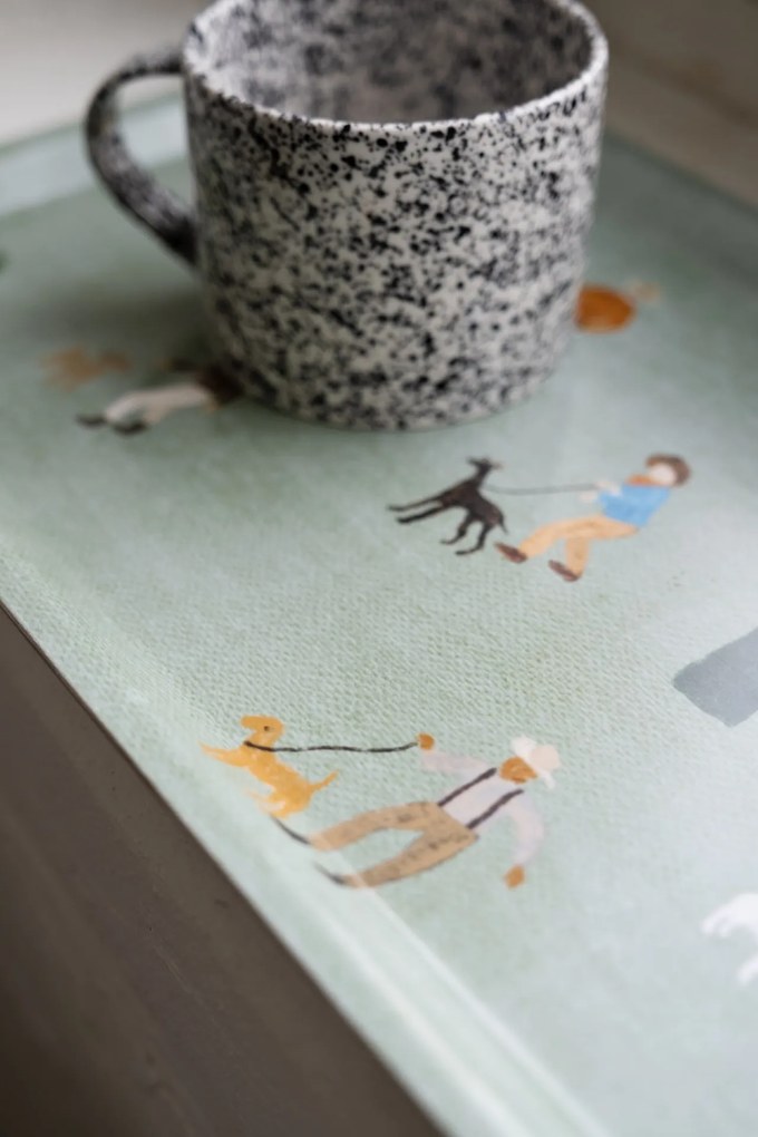 Fine Little Day Servírovací podnos Cowboys and Dogs 43 x 22 cm