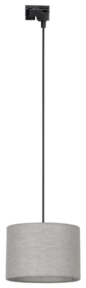 Luster na lanku do lištového systému TRACER 1xE27/15W/230V pr. 30 cm čierna/šedá