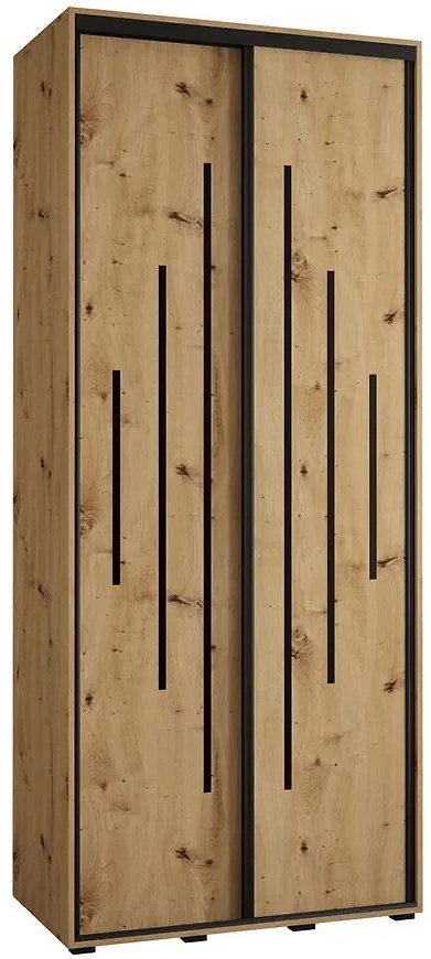 Skriňa 45 Canaris 12 100 artisan/čierna