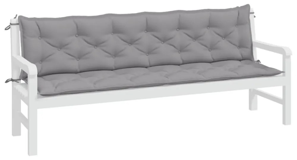 Podušky na záhradnú lavicu 2ks 200cm Dekorhome