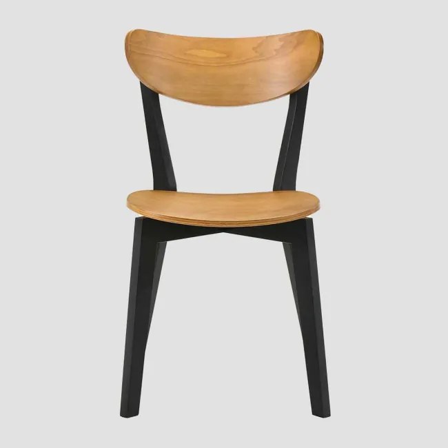 Set dvoch jedálenských stoličiek VIERI čierne / hnedé 718120