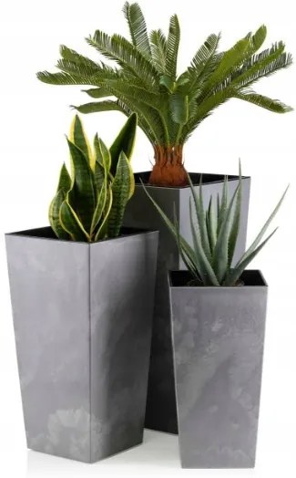 Kvetináč Porto 68x35 cm sivý betón