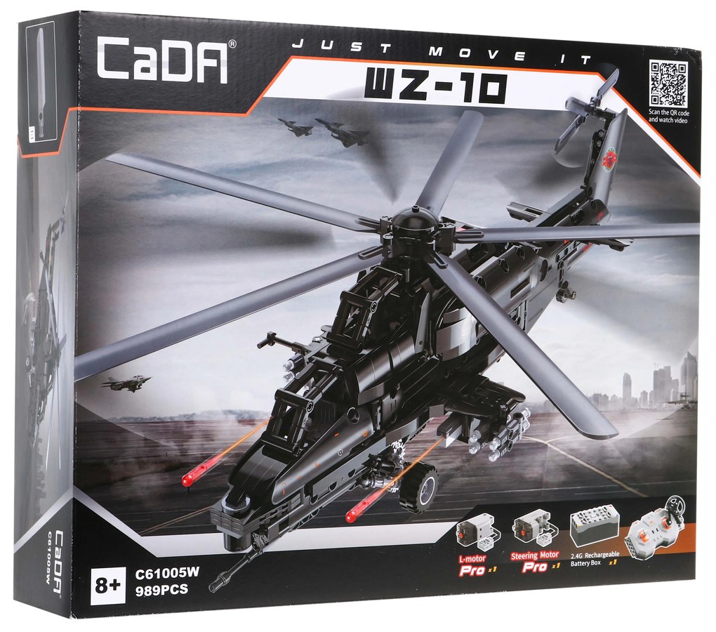 RAMIZ Stavebnica CaDA 989 el. bojový vrtuľník C61005W