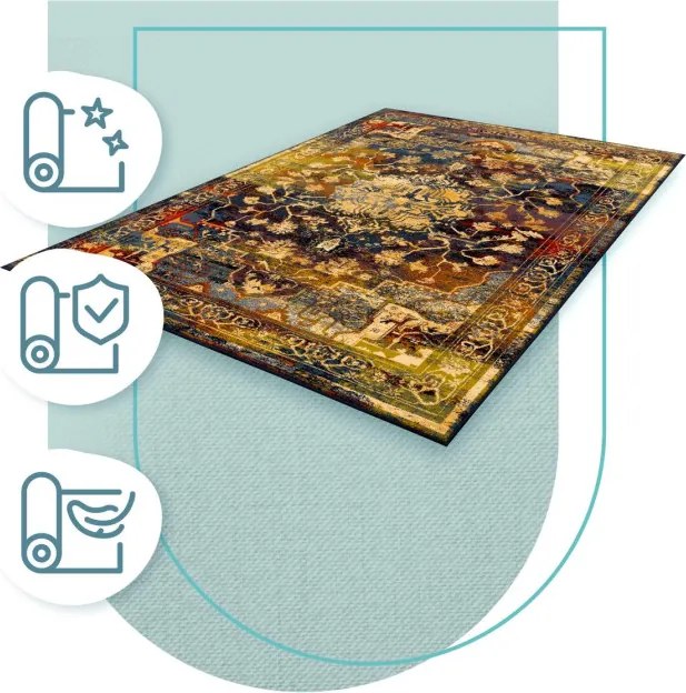 Koberec Agnella Standard Ruffino modrý