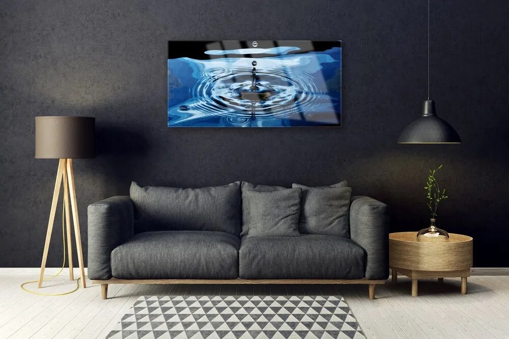 Obraz na skle Voda umenie 140x70 cm
