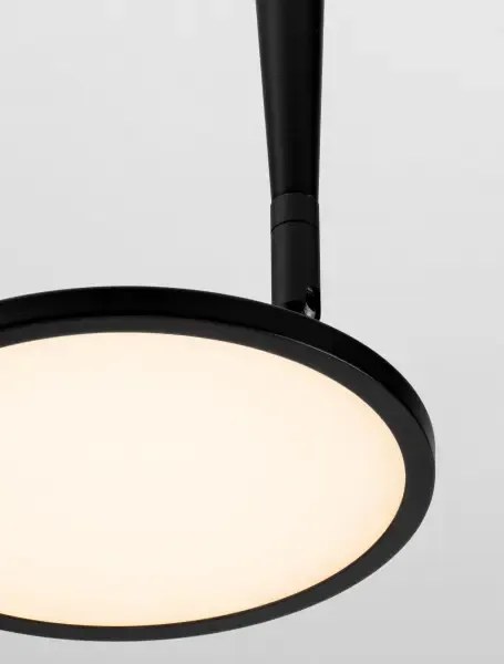 LED čierne moderné svietidlo Ekei