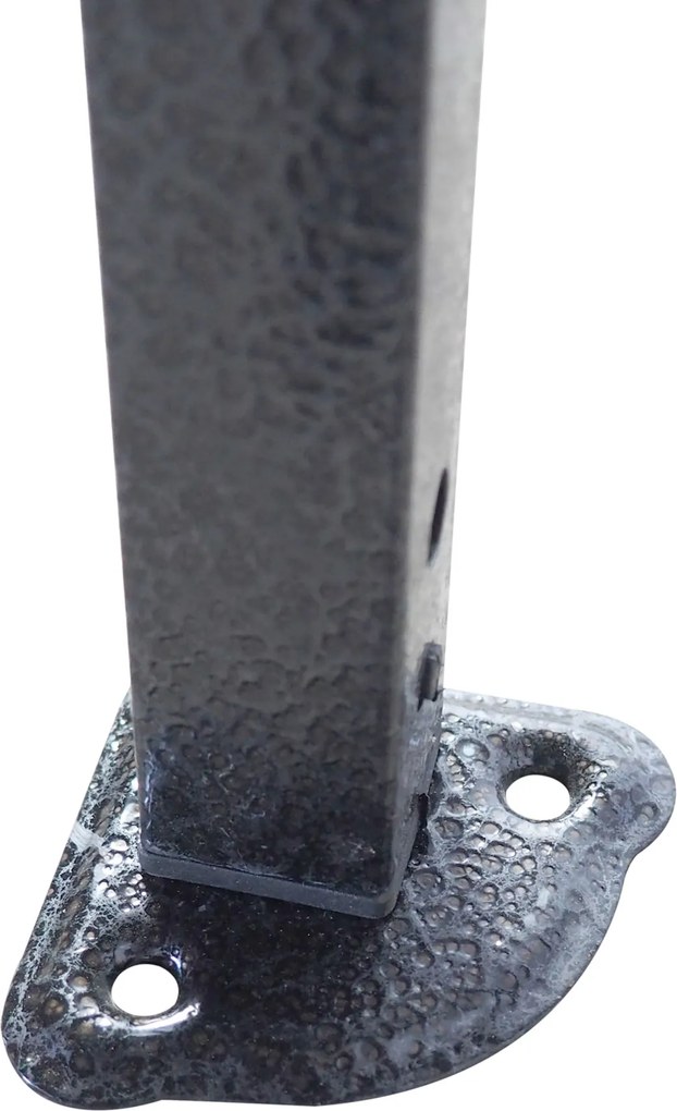 Rýchlorozkladací nožnicový stan 3x6m – oceľový, Čierna, 4 bočné plachty