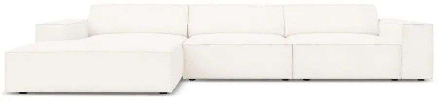 Béžová rohová pohovka z textílie bouclé (ľavý roh) Jodie – Micadoni Home