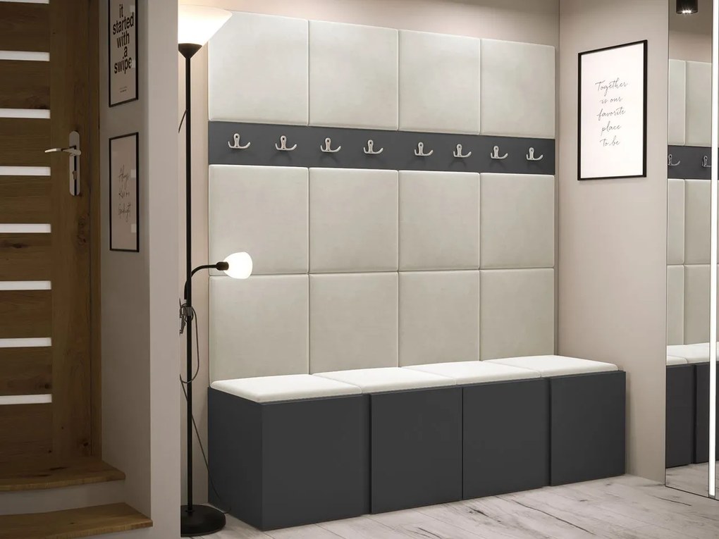 Predsieňová zostava Tavasz V, Farby: kašmír, Farba čalúnenia:: Manila 09