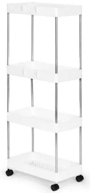 Skladací regál na kolieskach 87x72x34cm 3 police