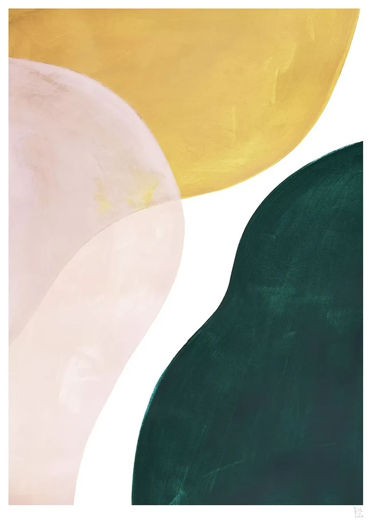 THE POSTER CLUB Autorský plagát Transparent Rosa by Berit Mogensen Lopez 50x70 cm