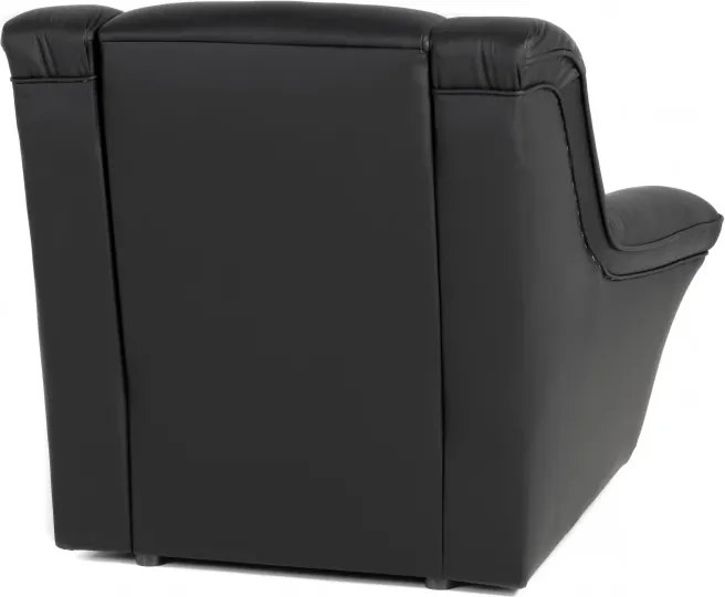 Kožené kreslo Dubaj LUX, čierna (K-70)