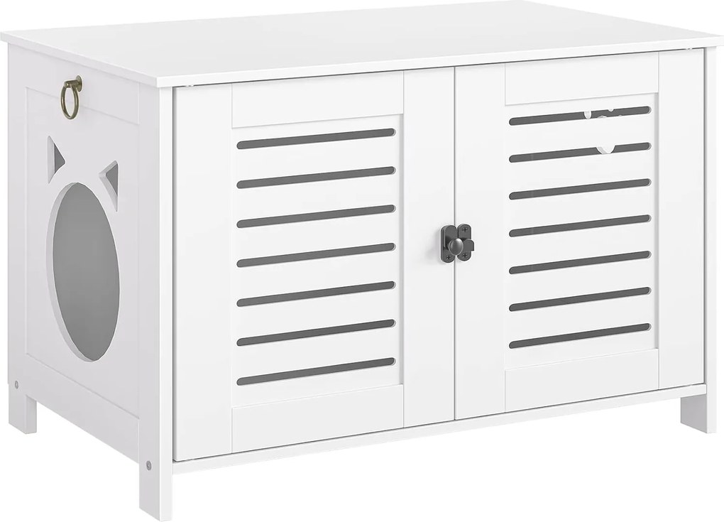 Mačacia toaleta Sparky 60 cm biela