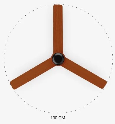 FARO 33817 - Stropný ventilátor PUNT hnedá/čierna pr. 130 cm + diaľkové ovládanie