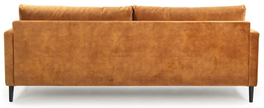 Žltá zamatová pohovka 220 cm Adagio - Scandic