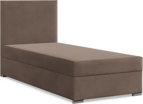 Čalúnená posteľ ZONZA Velvet 90×200 cm hnedá
