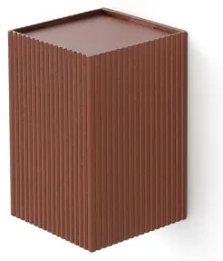 FARO 40537 - Nástenné svietidlo SOLE 1xGU10/8W/230V tehlová vrúbkovaná hranatý