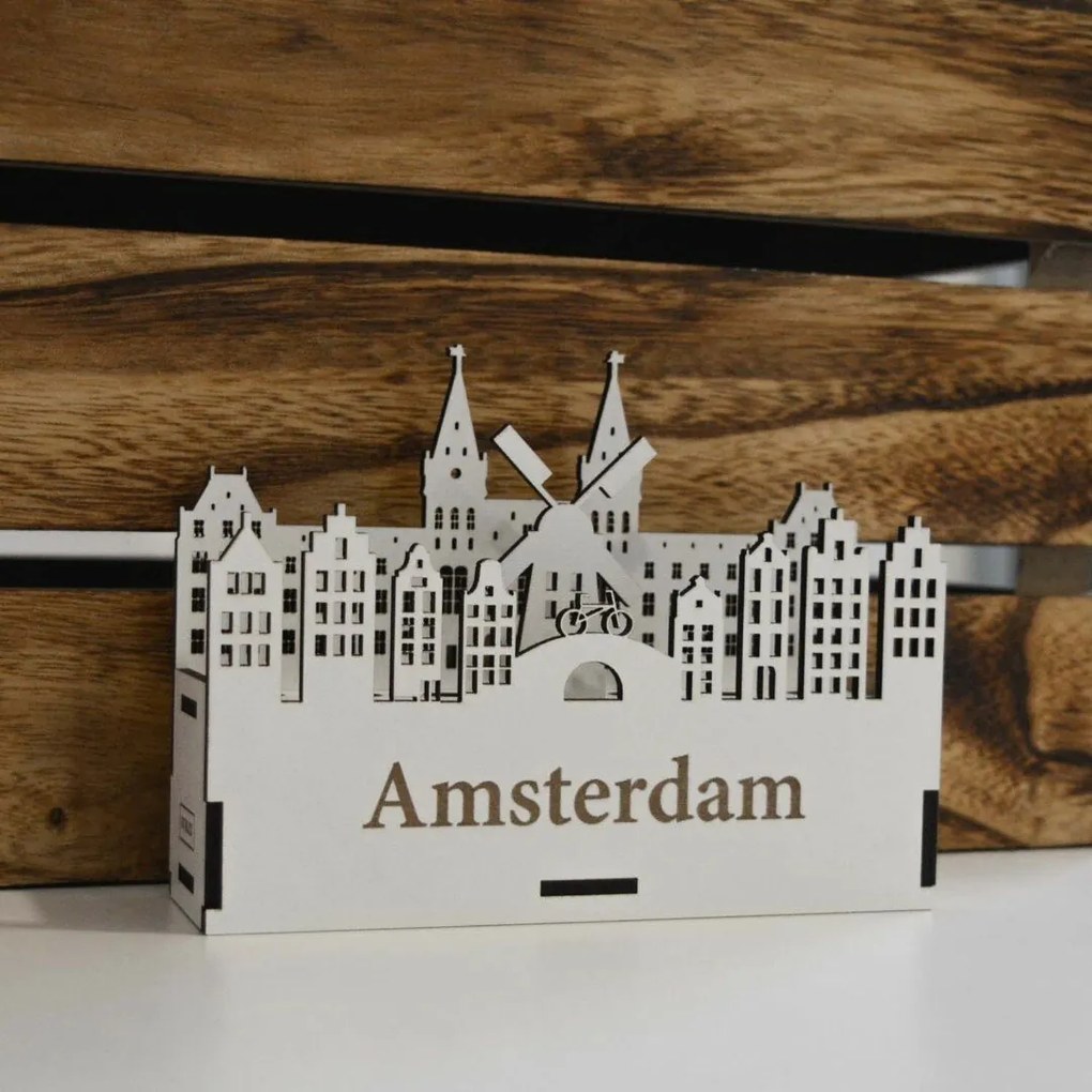 Drevený, luxusný stojan na perá - Amsterdam | DUBLEZ