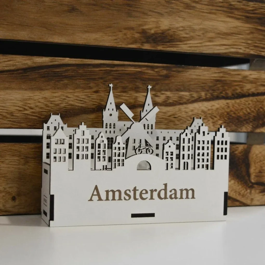 Drevený, luxusný stojan na perá - Amsterdam | DUBLEZ