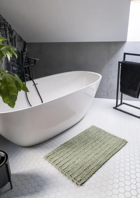 Kúpeľňový koberček zelený