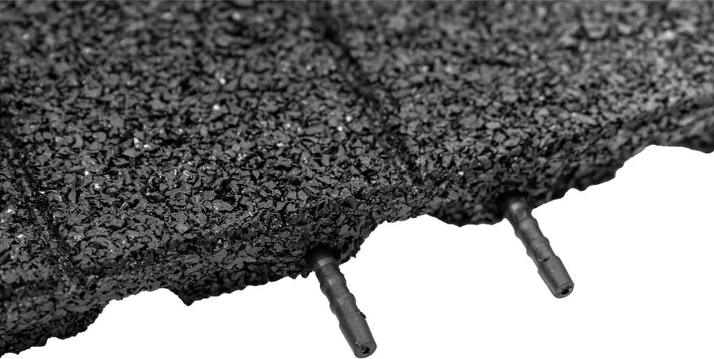 Gumová dlaždica ASLON Design 50 x 50 cm, čierna