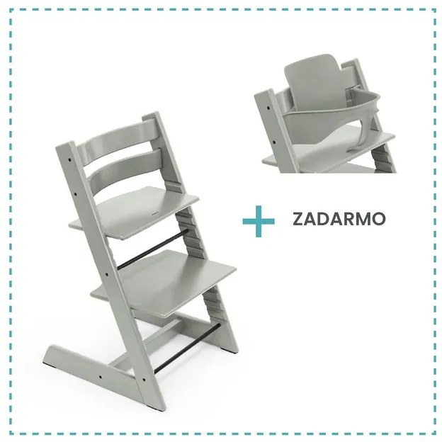 Stokke Tripp Trapp Glacier Green + Babyset ZADARMO