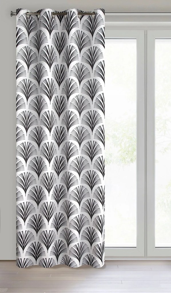 ZÁVES NA KRÚŽKOCH KARIN 140X250 CM VZOROVANÁ