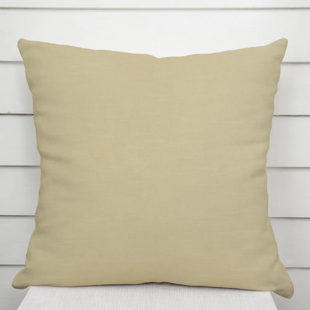 Biante Ľanová dekoračná obliečka na vankúš LEN-025 Béžová 50 x 50 cm