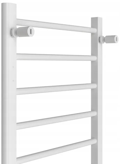 Gamma Erga Pago, elektrické vykurovacie teleso 500x800 mm s digitálnym termostatom na postavenie alebo na stenu, 200W, biela matná, ERG-LAV-GRZE-E-ST88080500-WH