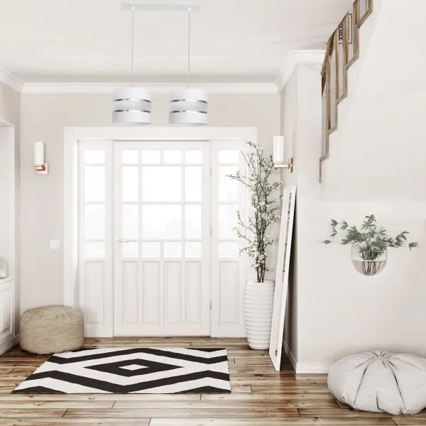 Luster na lanku HELEN 2xE27/15W/230V biela