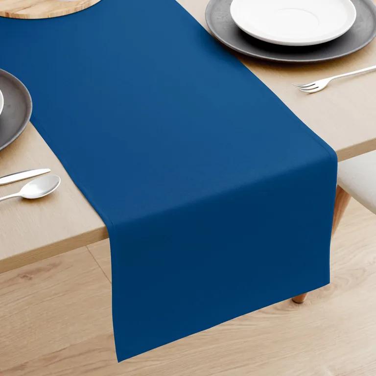 Goldea behúň na stôl 100% bavlnené plátno - kráľovsky modrý 20x160 cm