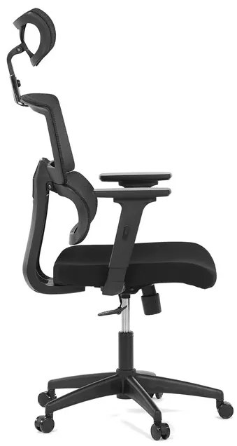 Autronic BONTEC Kancelárska stolička, hojdací mechanizmus, čierna sieťovina, KA-B1025 BK Farba: Čierna
