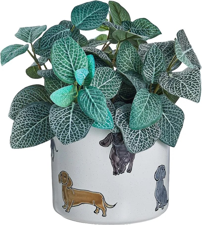 DOG LOVER Kvetináč jazvečík 18 cm - béžová