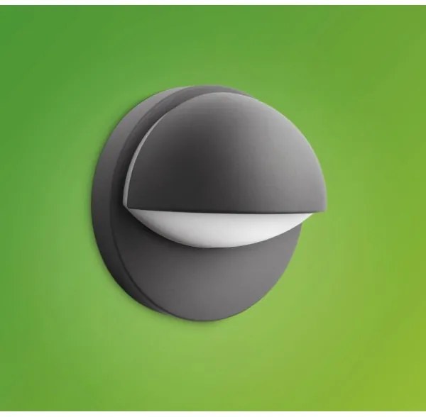 Philips - Vonkajšie nástenné svietidlo JUNE 1xE27/12W/230V IP44 antracit