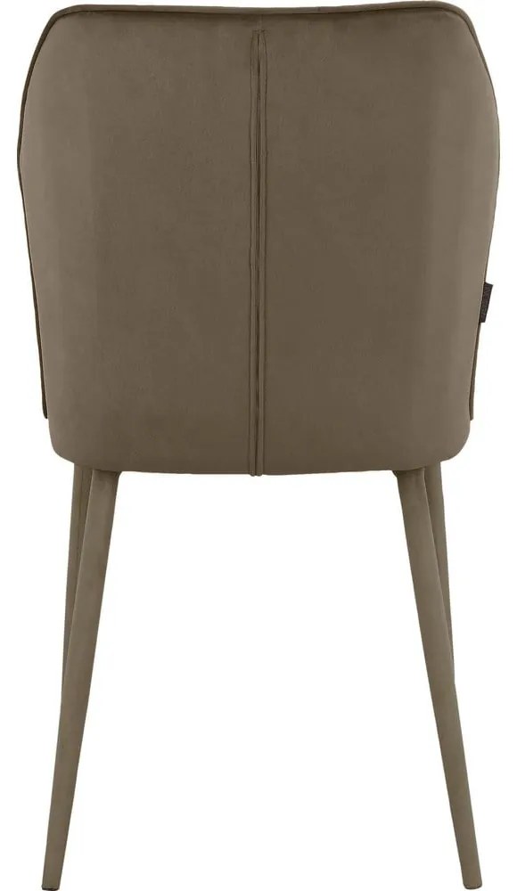 Hnedé zamatové jedálenské stoličky v súprave 2 ks Wilma – Støraa