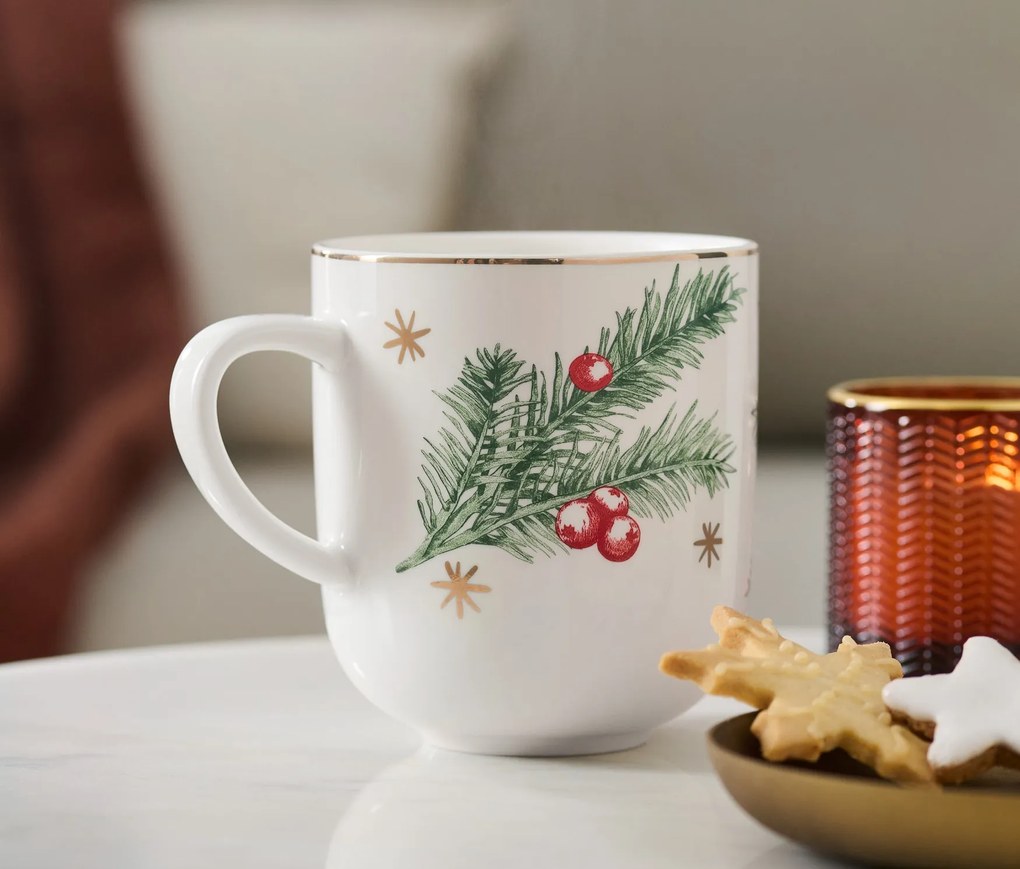 Veľký hrnček s lesklým zlatým dekorom