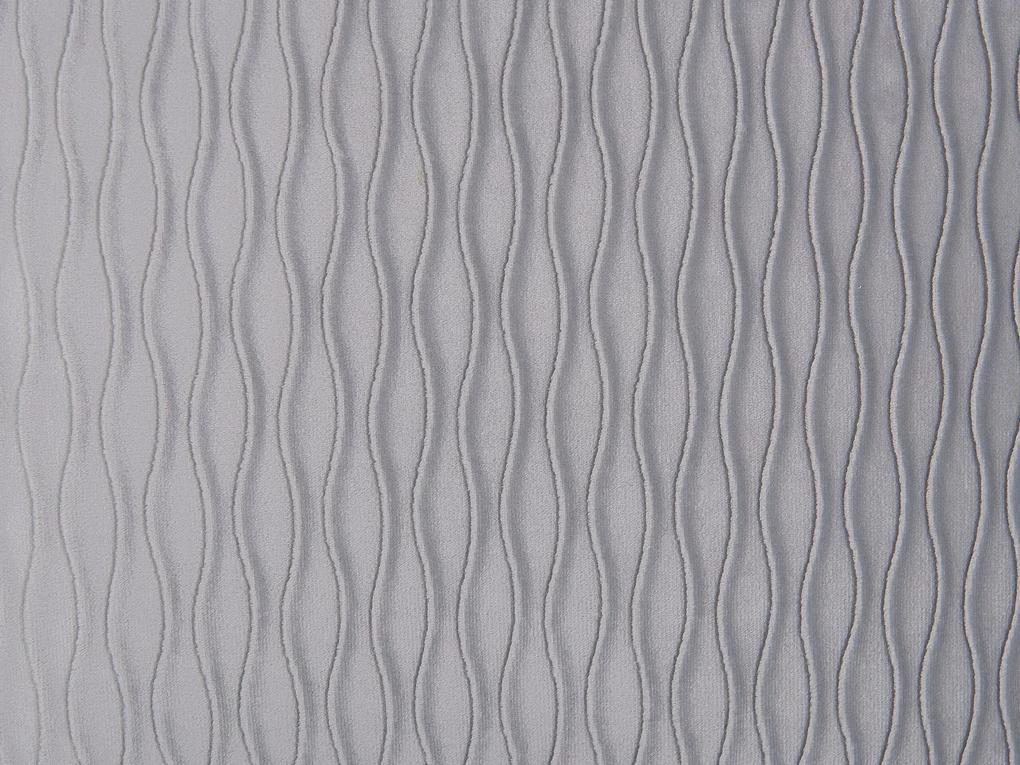 Sada 2 dekoratívnych vankúšov s reliéfnym vzorom 45 x 45 cm sivá MOTARI Beliani