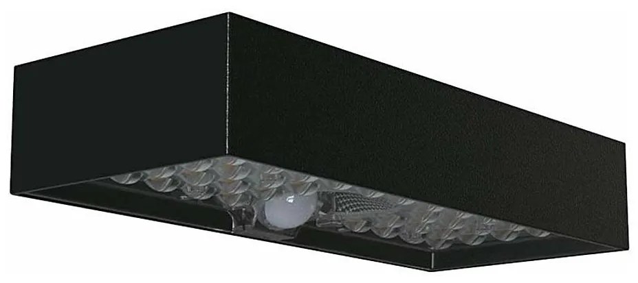 LED Solárne nástenné svietidlo so senzorom LED/6W/3,7V IP65 4000K 3000 mAh čierna