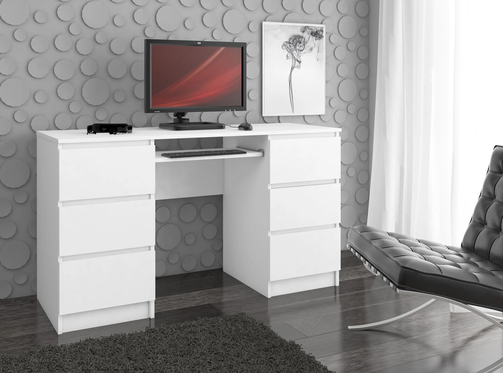 PC stolík Behati (biela). Akcia -10%. Vlastná spoľahlivá doprava až k Vám domov. 1128528