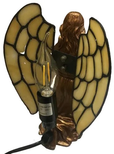 Dekoratívna tiffany lampa 20 cm ANJEL