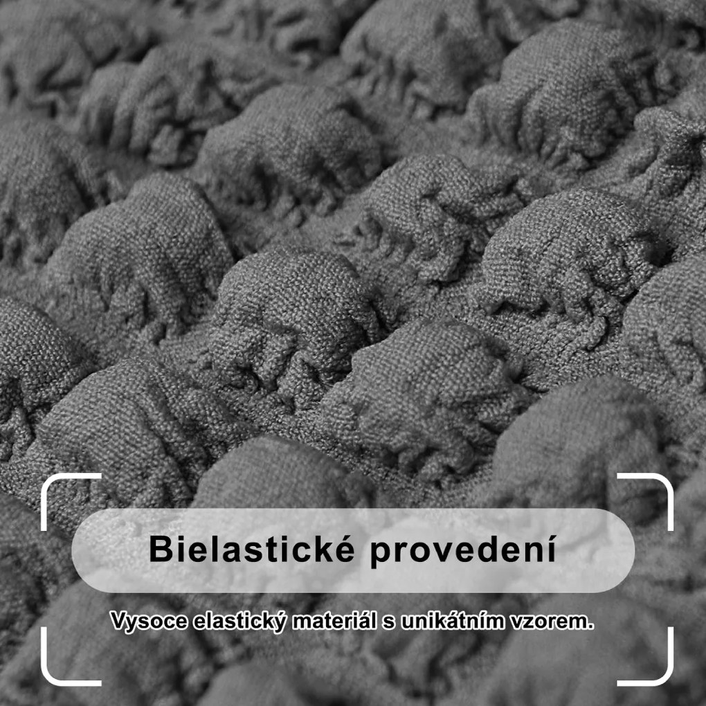 Látkový poťah na dvojmiestnu pohovku BestBerg / tmavo sivá