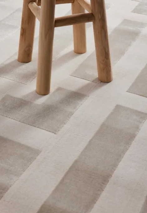 Koberec Elle Decoration Perles Onyx krémový / sivý
