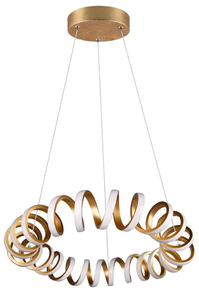 LED závesné svietidlo v zlatej farbe ø 55 cm Curl – Trio