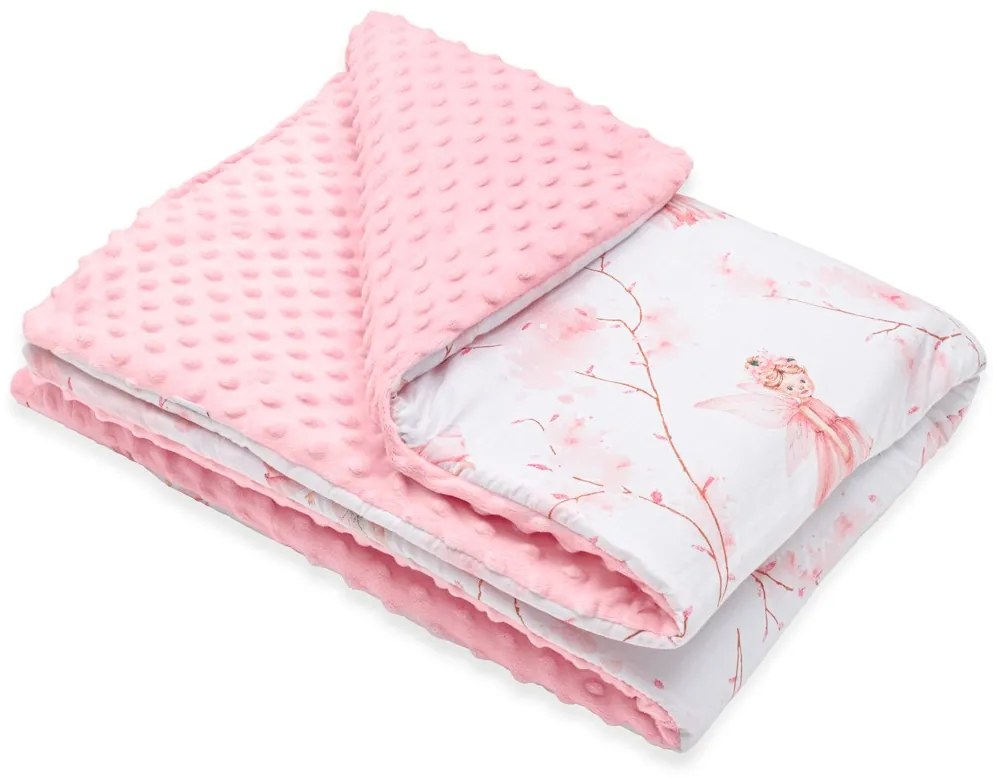 Detská deka z Minky s výplňou New Baby Víly  80x100 cm