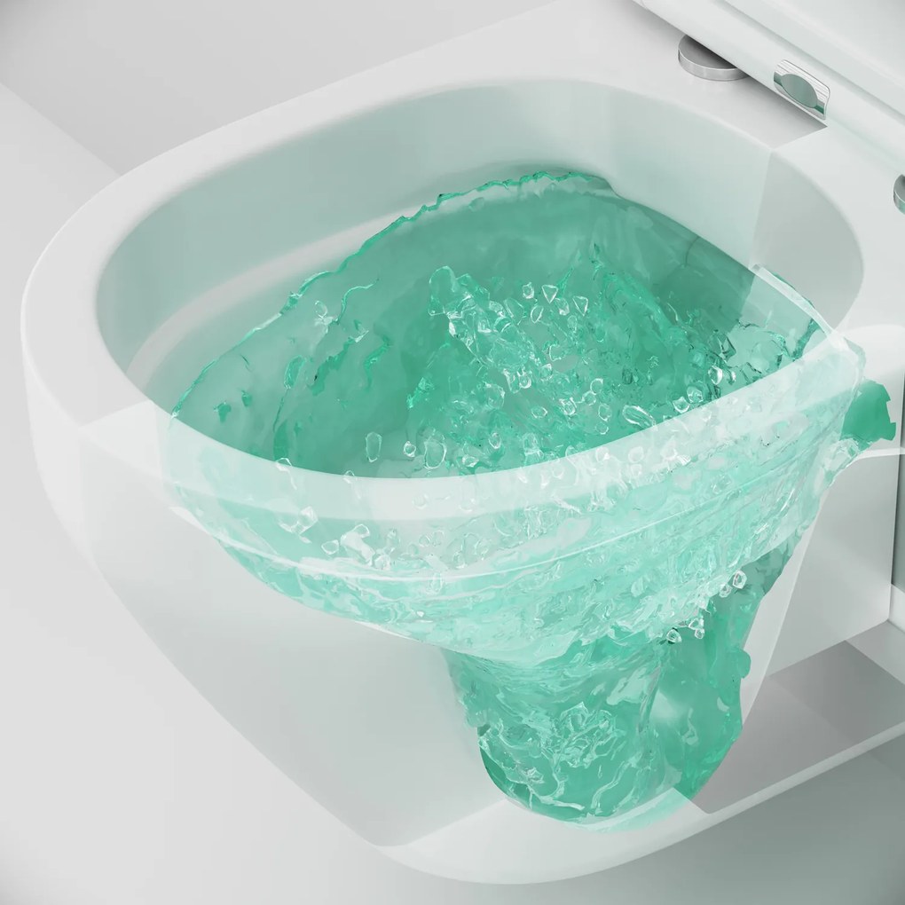 Závesné WC AM.PM Spirit 2.0 CSB1700SC bezokrajové, so sedadlom Microlift, biele