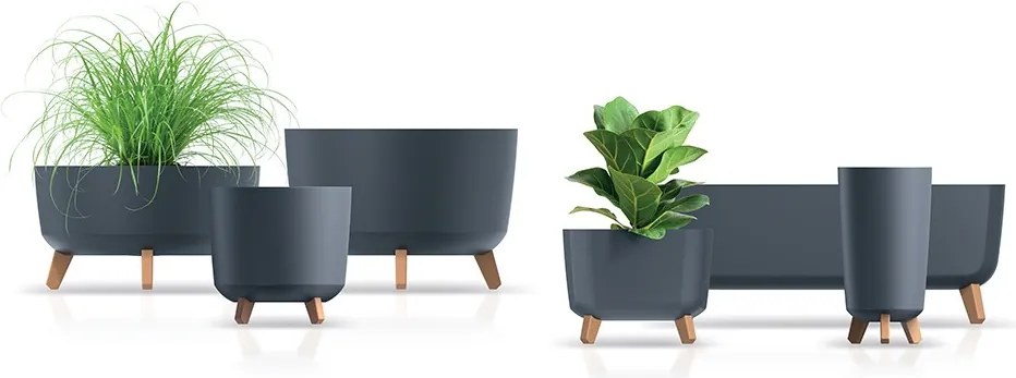 Vysoký kvetináč GRACIE TUBA SLIMECO biely