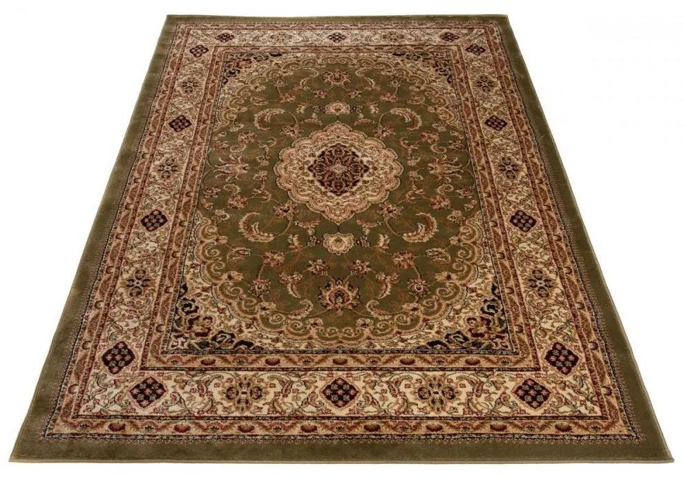 Kusový koberec klasický vzor 8 zelený 150x295cm