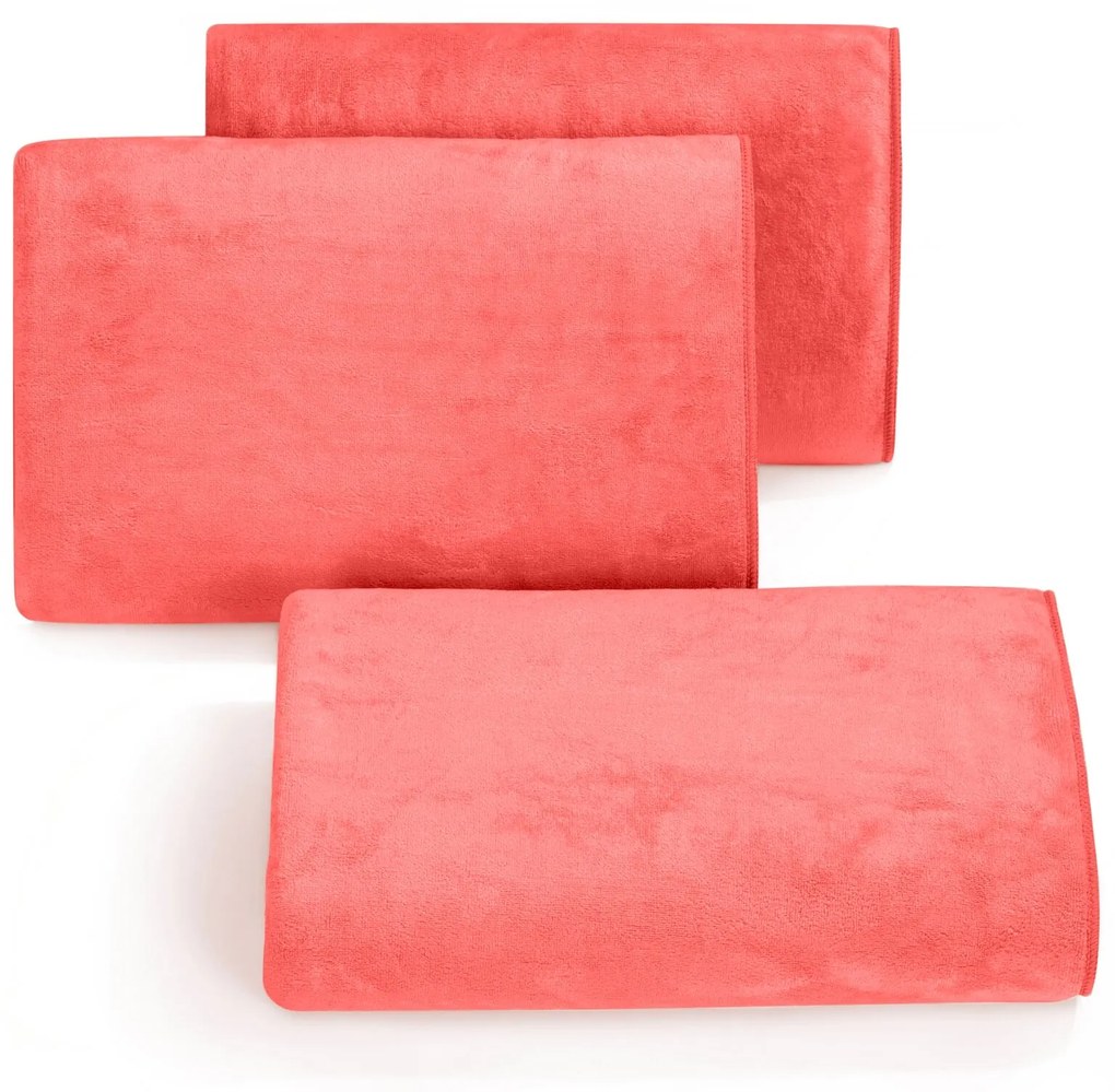 RÝCHLOSCHNÚCI UTERÁK Z MIKROVLÁKNA AMY23 50X90 CM KORALOVÁ