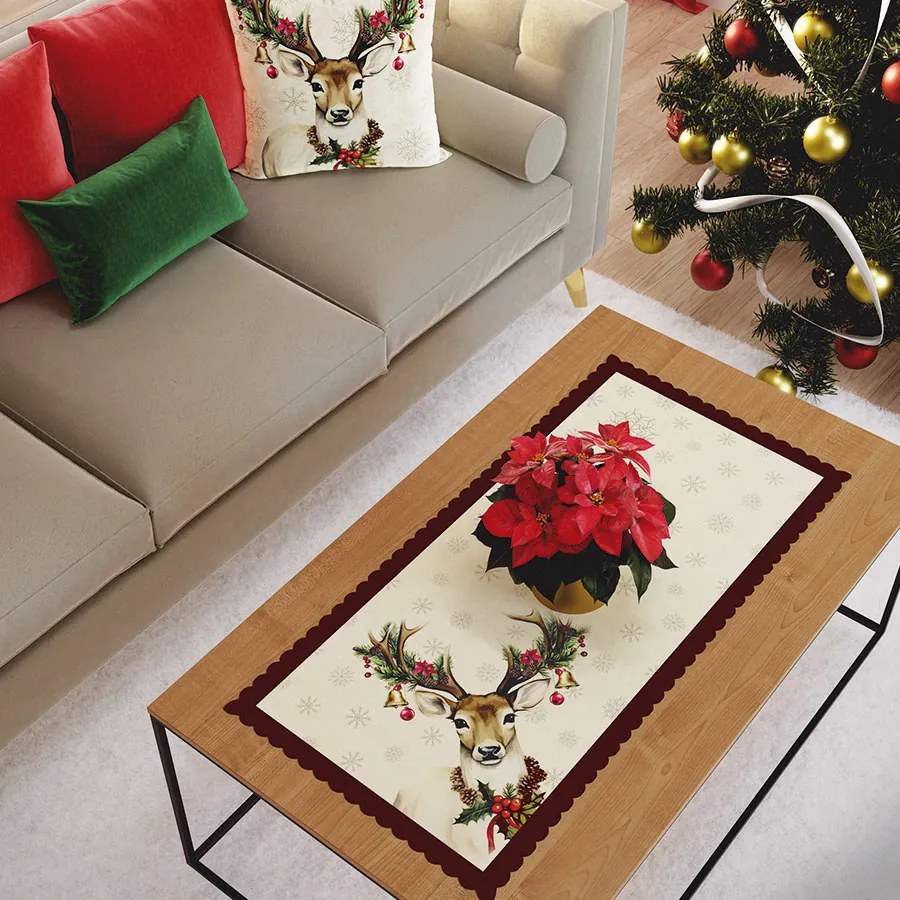 Vianočný obrus Jeleň 50x100 cm | INTERMEDIC SK