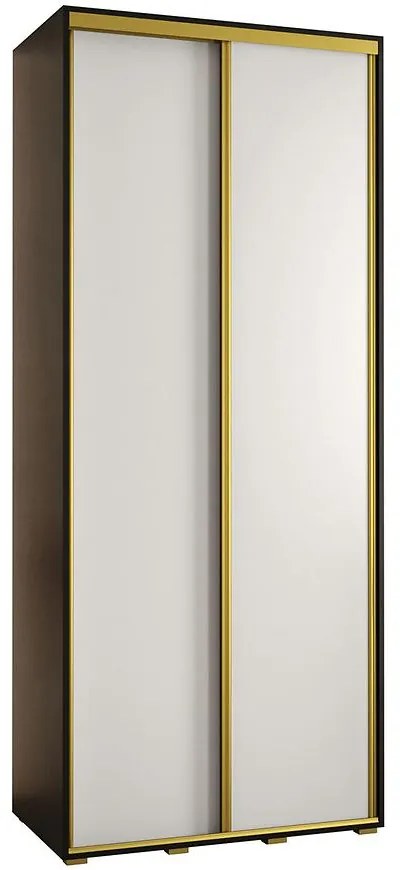 Skriňa 45 Canaris 1 100 čierna/biela/gold